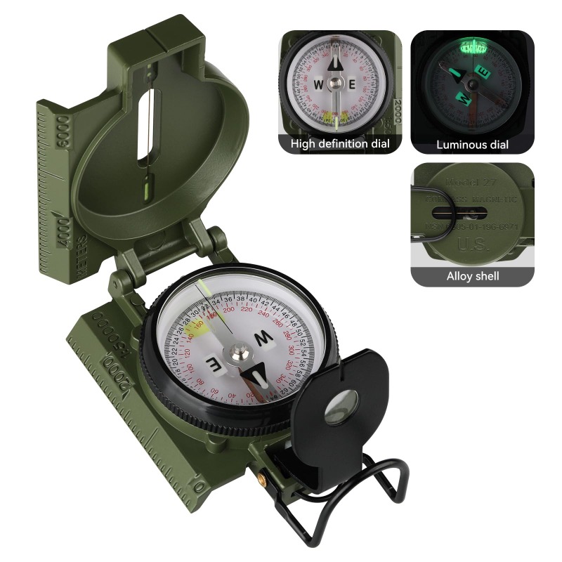 Compass Lensatic - بوصلة عسكرية عالية الدقة للملاحة أثناء