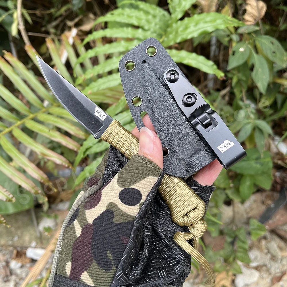MK.C المحمولة الصغيرة مستقيم س - مراجعة Bushcraft Knife Fixed وسعره