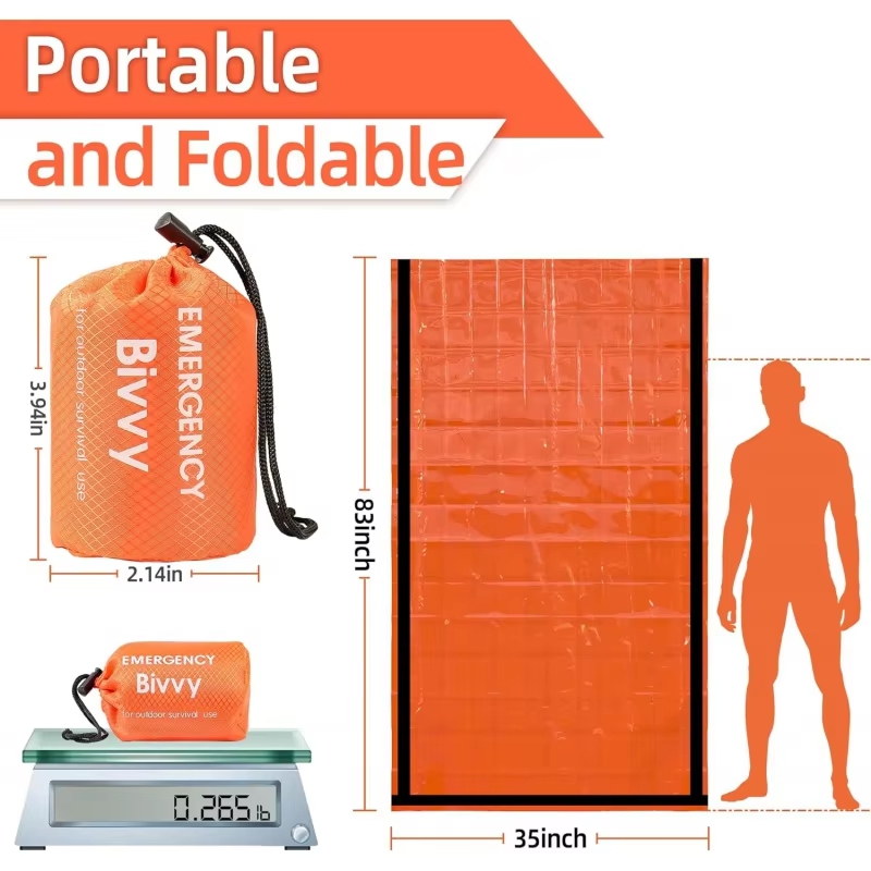 كيس نوم للطوارئ، بطانية للبقاء - مراجعة Emergency Mylar Tent وسعره