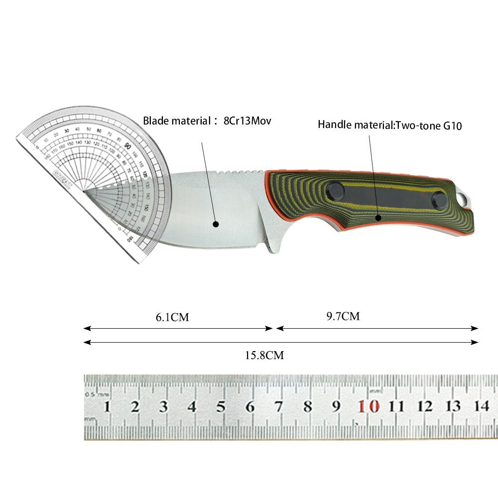 سكين متعدد الاستخدامات 15017 ل - مراجعة Bushcraft Knife Fixed وسعره
