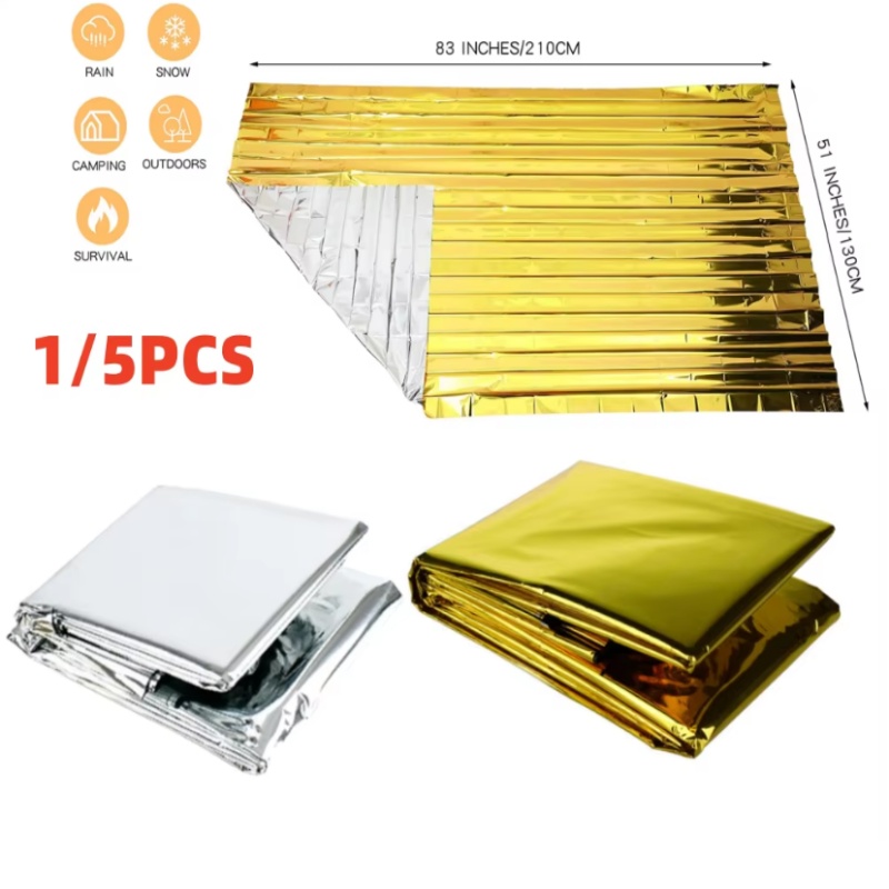 بطانية طوارئ من رقائق المايلار - مراجعة Survival Blanket Reflective وسعره