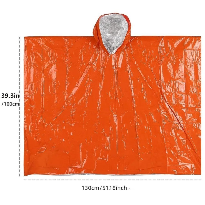 طقم معطف طوارئ محمول مكون من 4 - مراجعة Survival Blanket Reflective وسعره