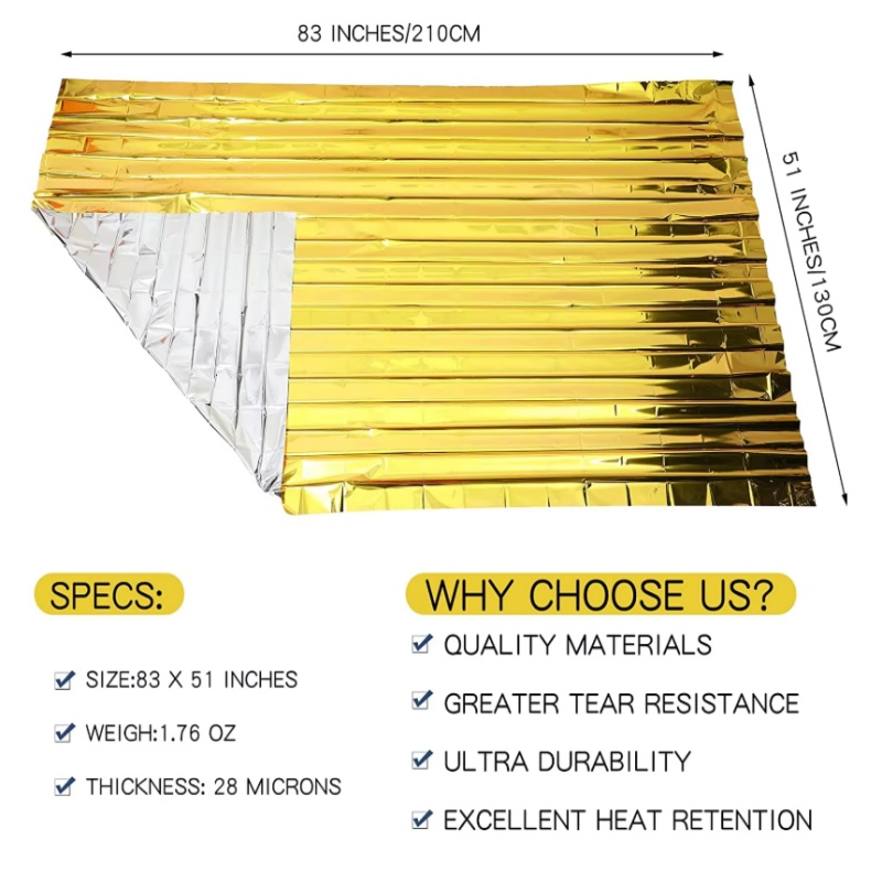 بطانية نجاة حرارية من المايلار - مراجعة Survival Blanket Reflective وسعره